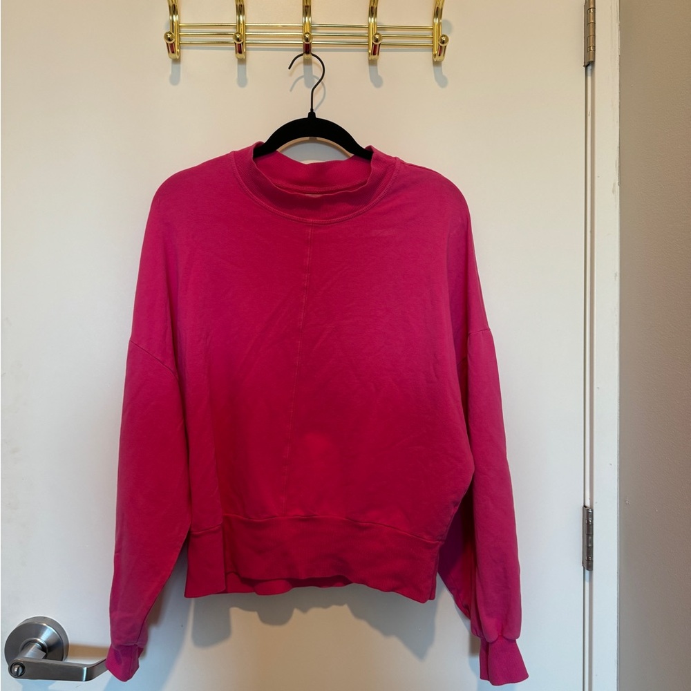 Electric & Rose Vibrant Pink Crewneck